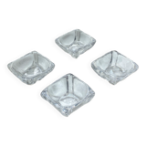 4 individual salt cellars in Daum Crystal, France