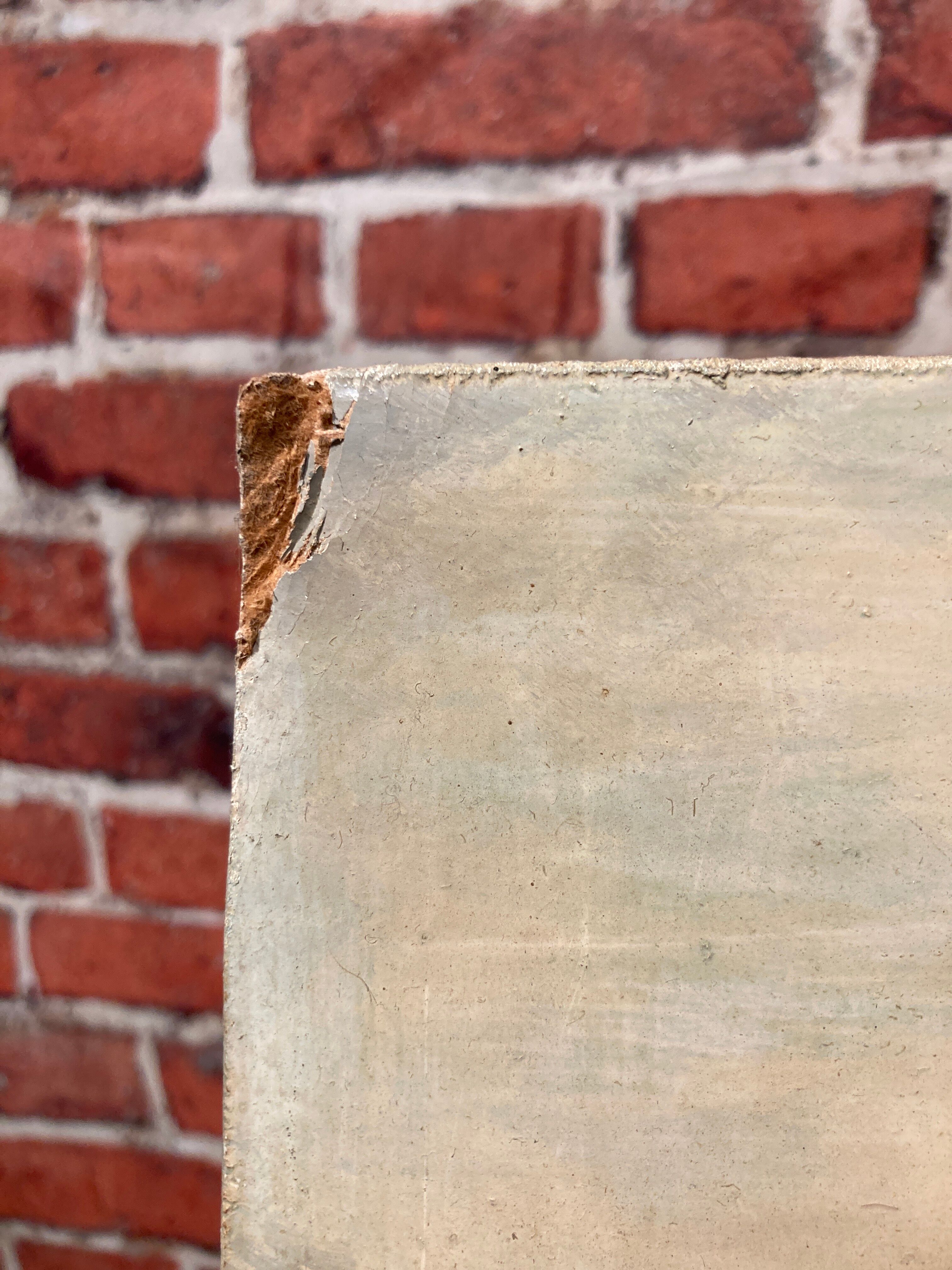 Painting on isorel of the bridge of chouze sur Loire