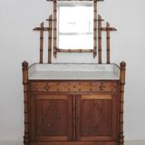 Late 19th century faux bamboo chest of drawers in pichepin