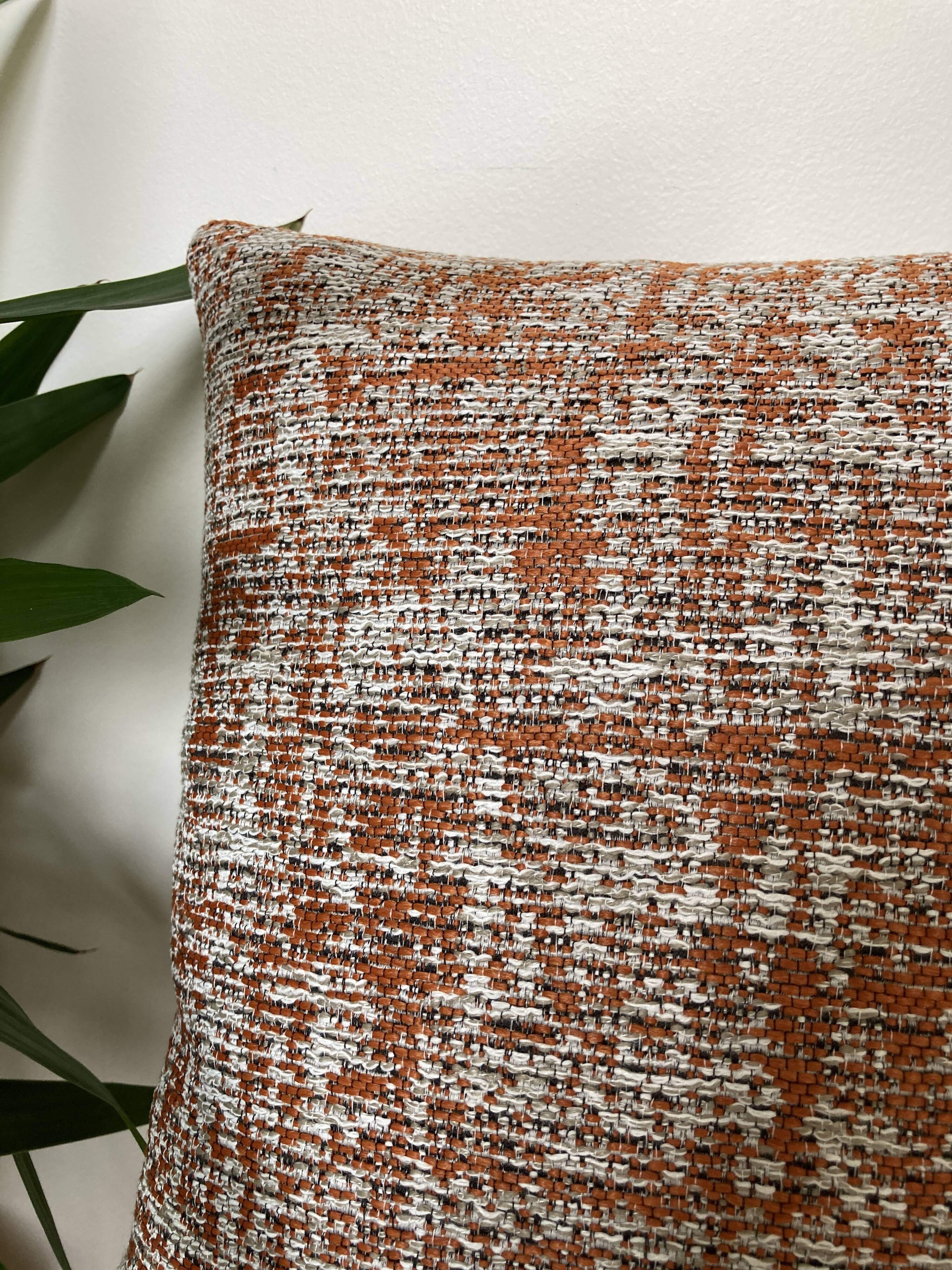 Orange grey cushion