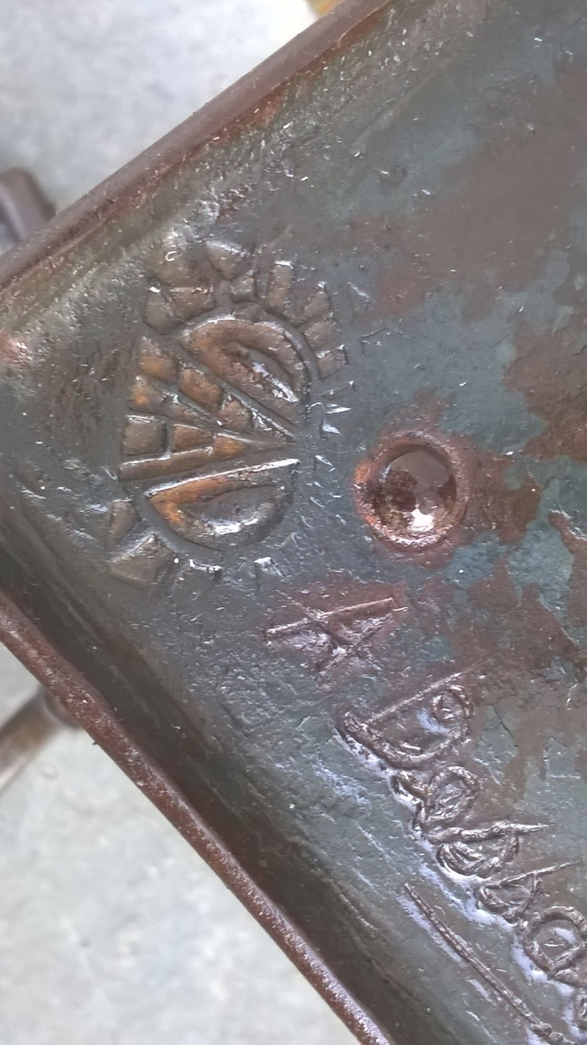 Wrought iron lamppost