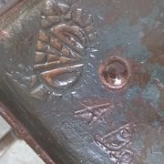 Wrought iron lamppost