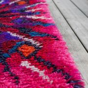 Swedish Tibetan Rya rug with flower by Jagarz for Rya