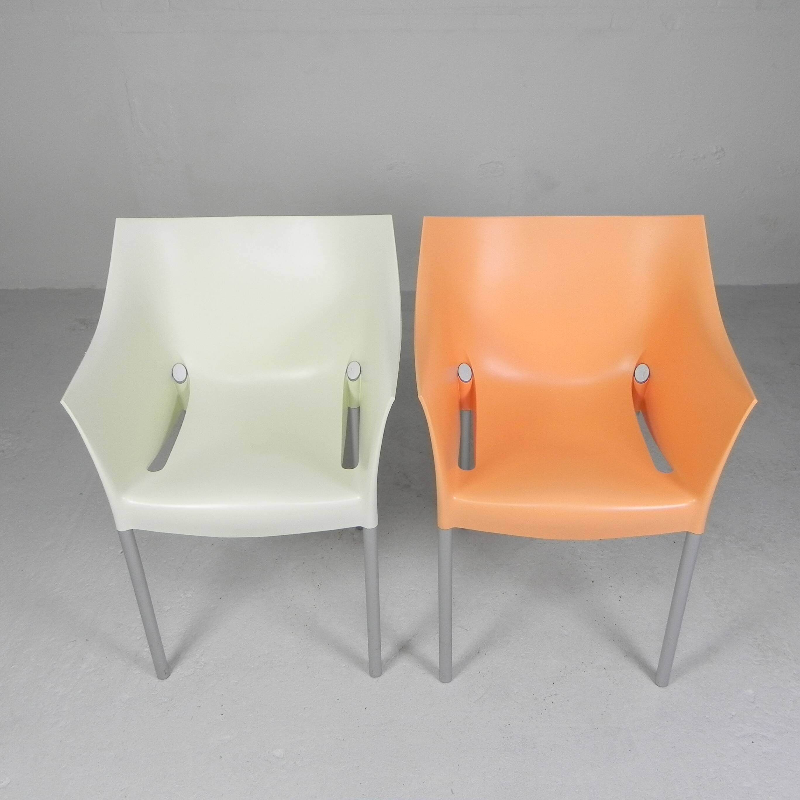 Set of 2 Dr NO chairs by Starck for Kartell, 1990s