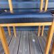 4 chaises baumann simili cuir noir