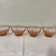 Lot de 4 coupelles en verre rose vintage