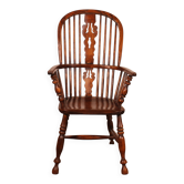 Fauteuil Windsor En frêne et orme du début du 19° siècle