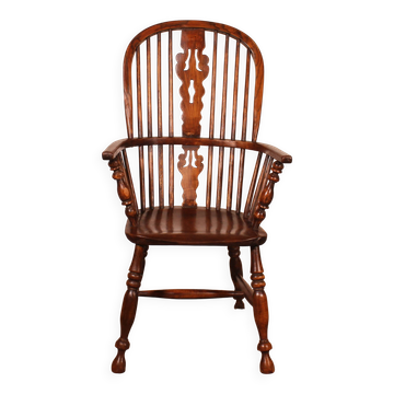 Windsor armchair in ash and elm from the early 19th century