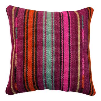 Housse de coussin kilim turc 40 x 40 cm