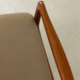 Fauteuils danois en teck par Ole Wanscher années 1960 MidCentury
