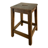 1950s wooden workshop stool