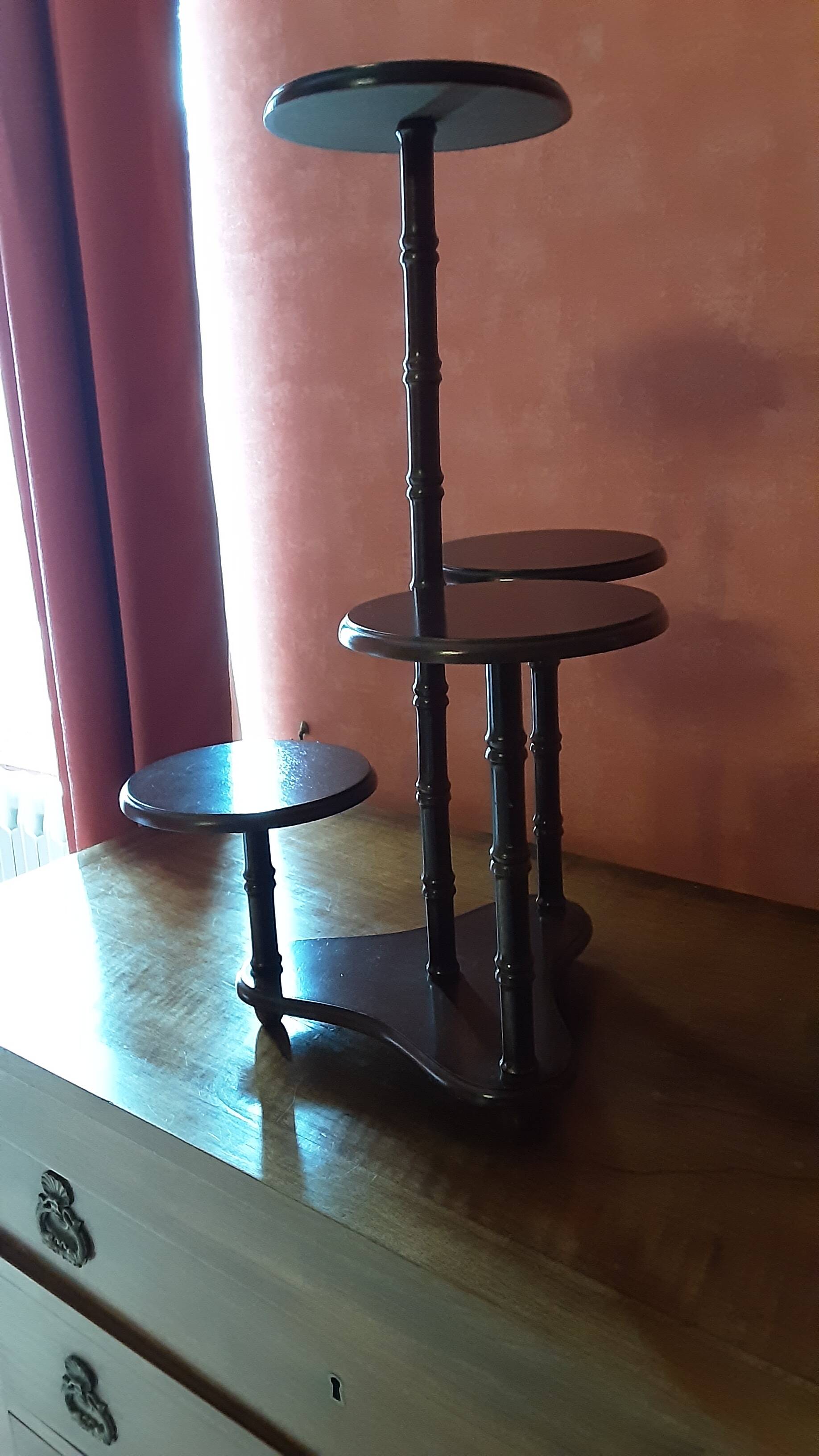 Antique wooden plant stand