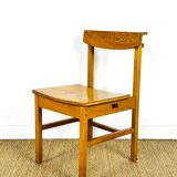 6 vintage oak chairs from the 1960s