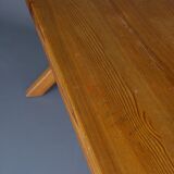 Scandinavian pine dining table 1960s
