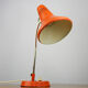 Adjustable Desk Lamp in Orange Painted Metal from TEP, 1970s