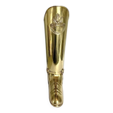 Antique Mécap gilded brass umbrella stand – 2.818 kg – Engraved number 21