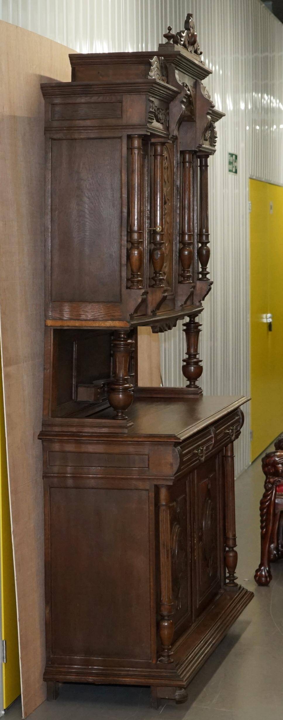 Dutch Carved Oak Wardrobe Early 19th Century