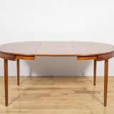 Mid-century teak dining table & chairs by Hans Olsen for Frem Røjle, Denmark, 1960s, set of 5
