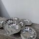 8 coupelles coquillage en inox