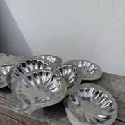 8 coupelles coquillage en inox