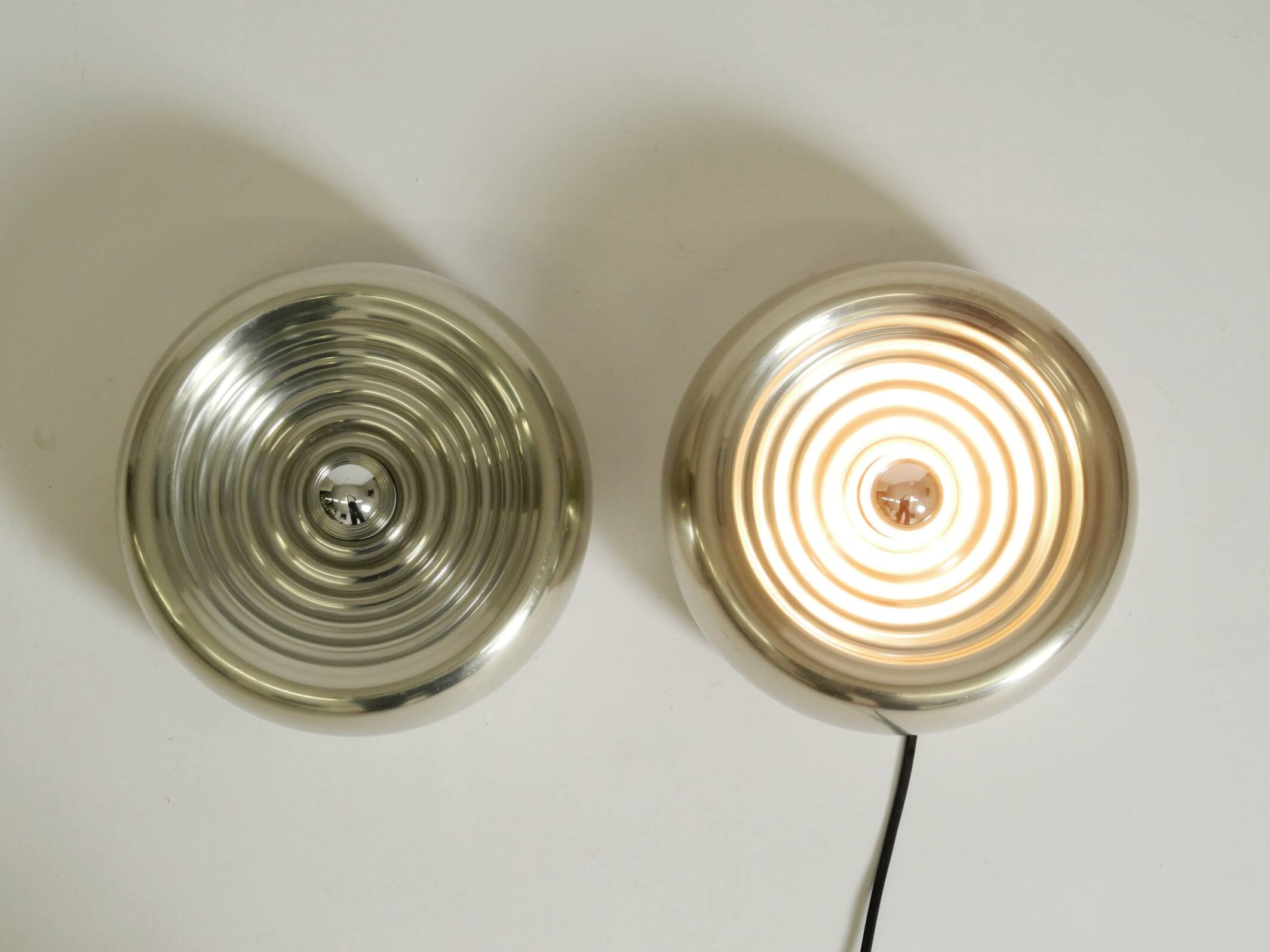 Set of two Padina Wall Lamps by Castiglioni for Flos, Italy, Circa 1970