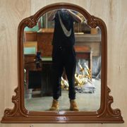 Miroir décoratif vintage Art Déco cadre épais