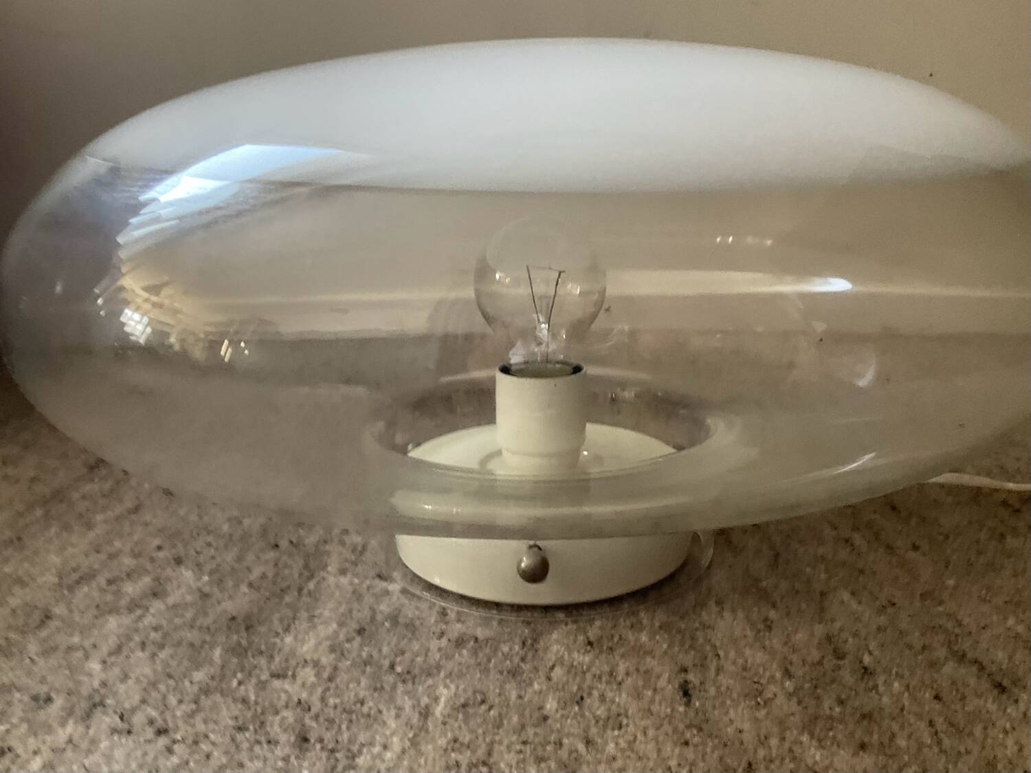 Roberto Pamio mushroom ceiling light for Leucos 1970s