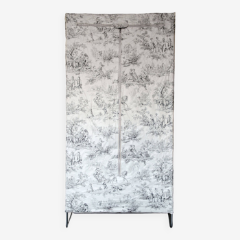 Armoire penderie toile de Jouy "Mafap" 1950