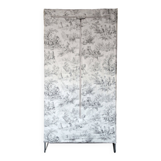 Armoire penderie toile de Jouy "Mafap" 1950