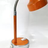 Orange desk or table lamp Italy 1970