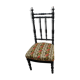 Chair Napoleon III, black turned wood