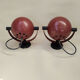 Pair of vintage 1960 eyeball wall light
