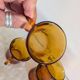 8 amber cups – golden light of the 70s