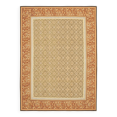 Handmade European Vintage Aubusson Kilim 263 cm x 362 cm