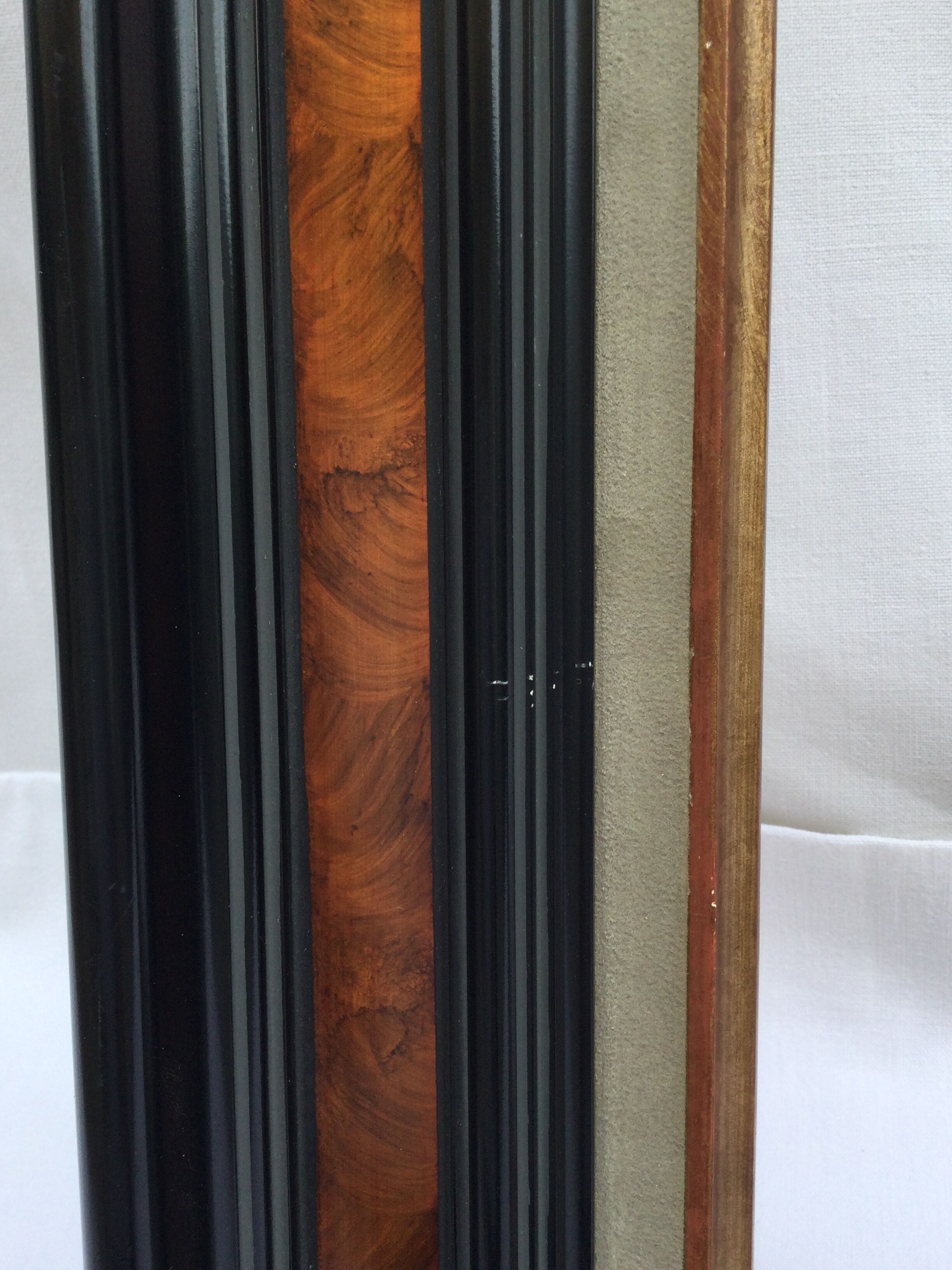 Black and brown wooden frame