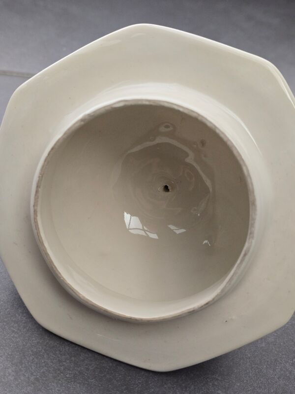Vase pot couvert Delft manufacture néerlandaise, début XXème