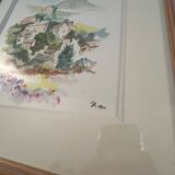 Aquarelle Saint Andéol de Quint
