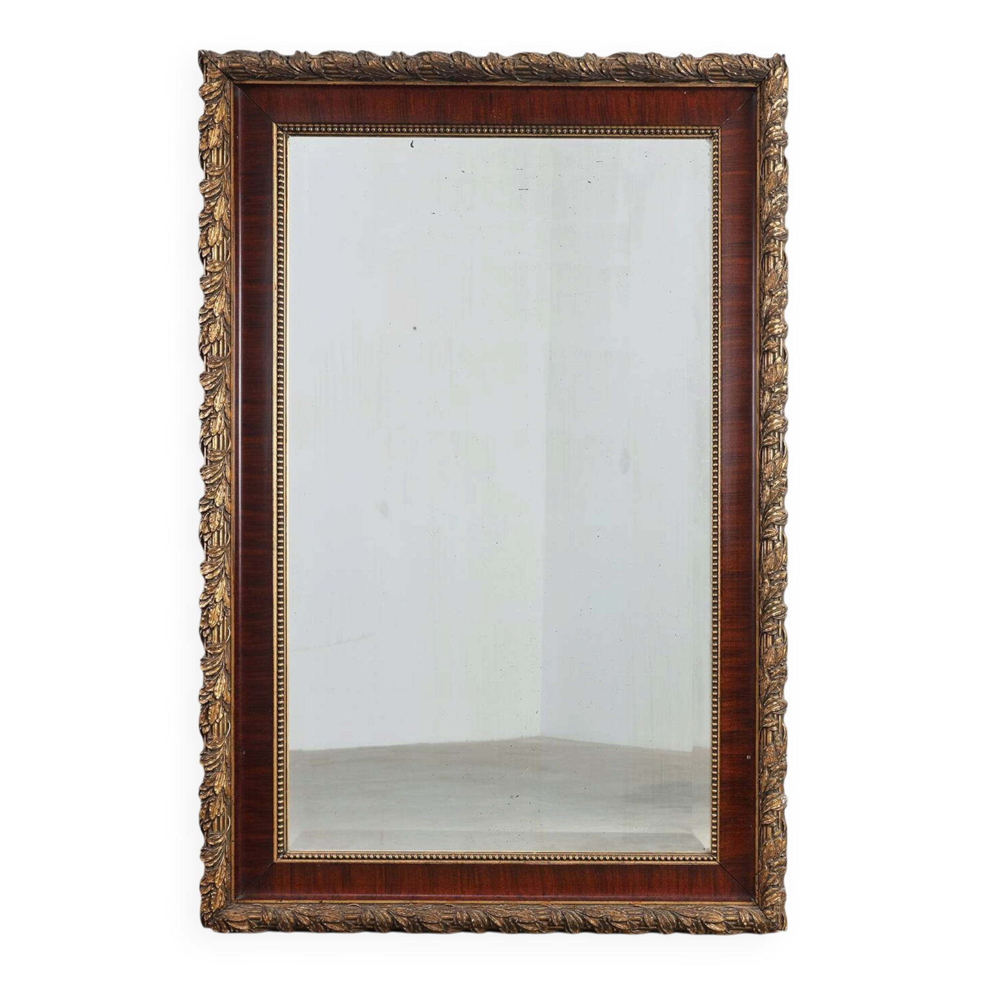French classical mirror with gilded details, ca. 1900