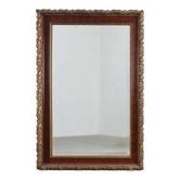 Miroir classique français avec des détails dorés, vers 1900