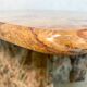 Table d'appoint ou table basse en marbre multicolore, Italie, années 1970