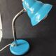 Vintage French desk lamp in blue lacquered metal – 1970s