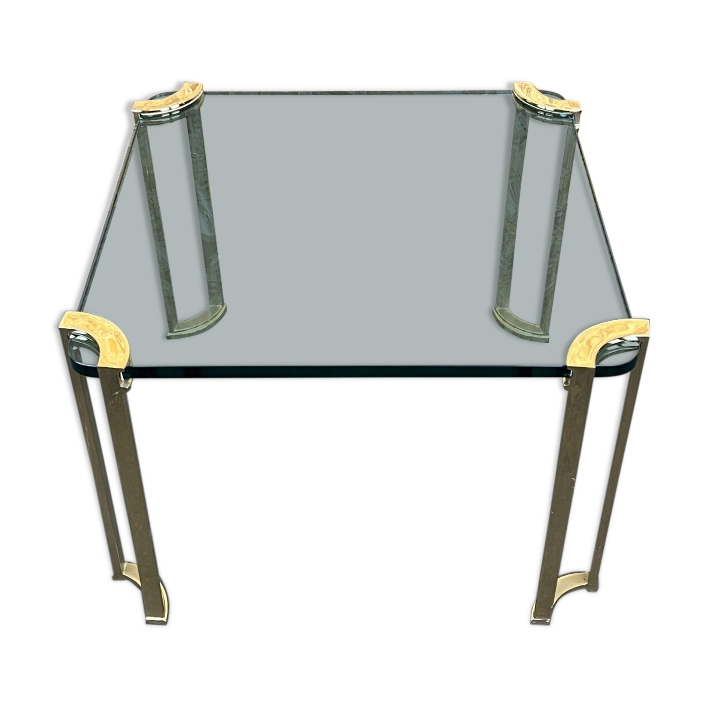 60s 70s brutalist bronze coffee table peter ghyczy coffee table space age design