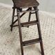 Old wooden stepladder library steps decorative foldable