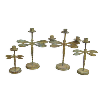 Dragonflies candlesticks