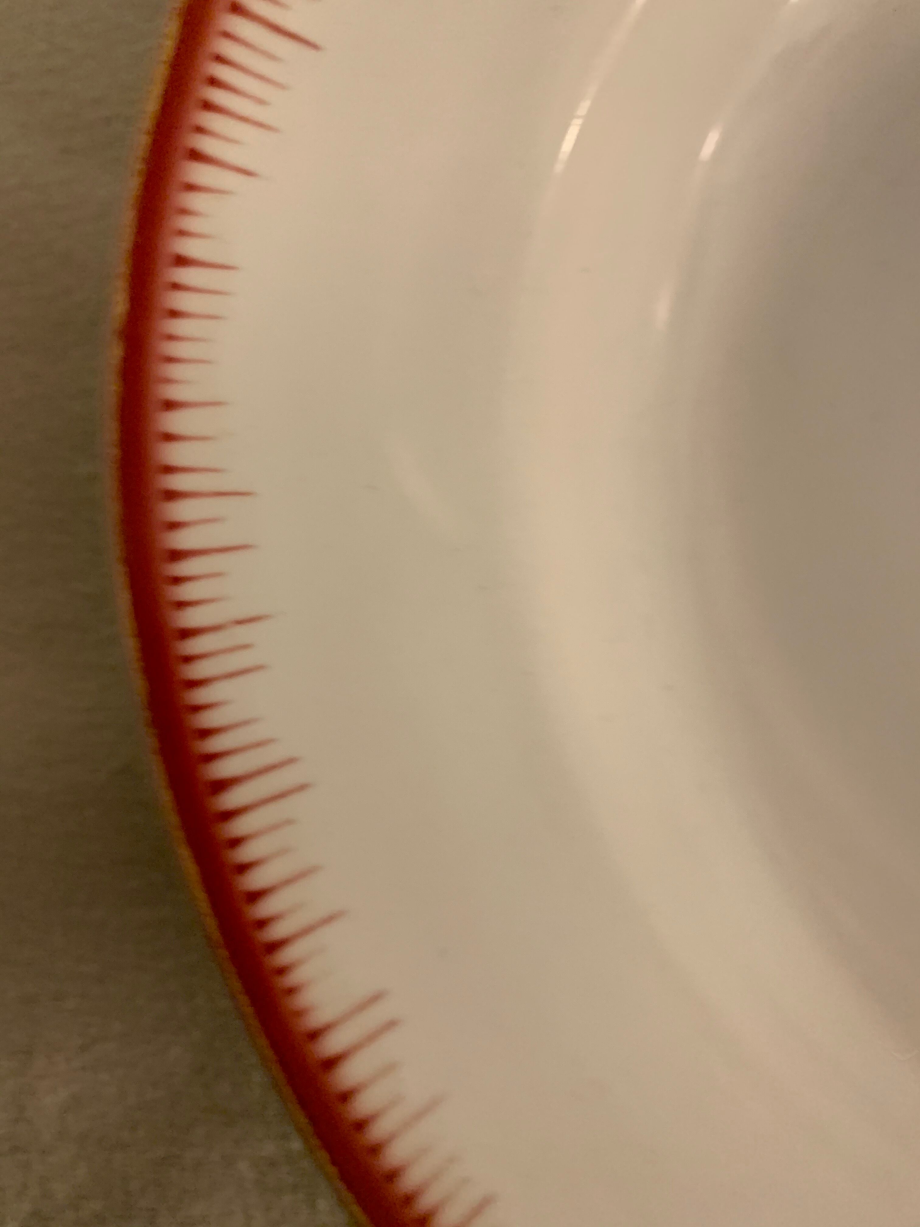 Set of 8 hollow plates made of ancient red earthenware Digoin Sarreguemines