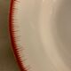 Set of 8 hollow plates made of ancient red earthenware Digoin Sarreguemines