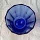 8 vintage aperitif glasses in cobalt blue coloured glass from Portugal.