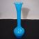 Blue vintage opaline vase
