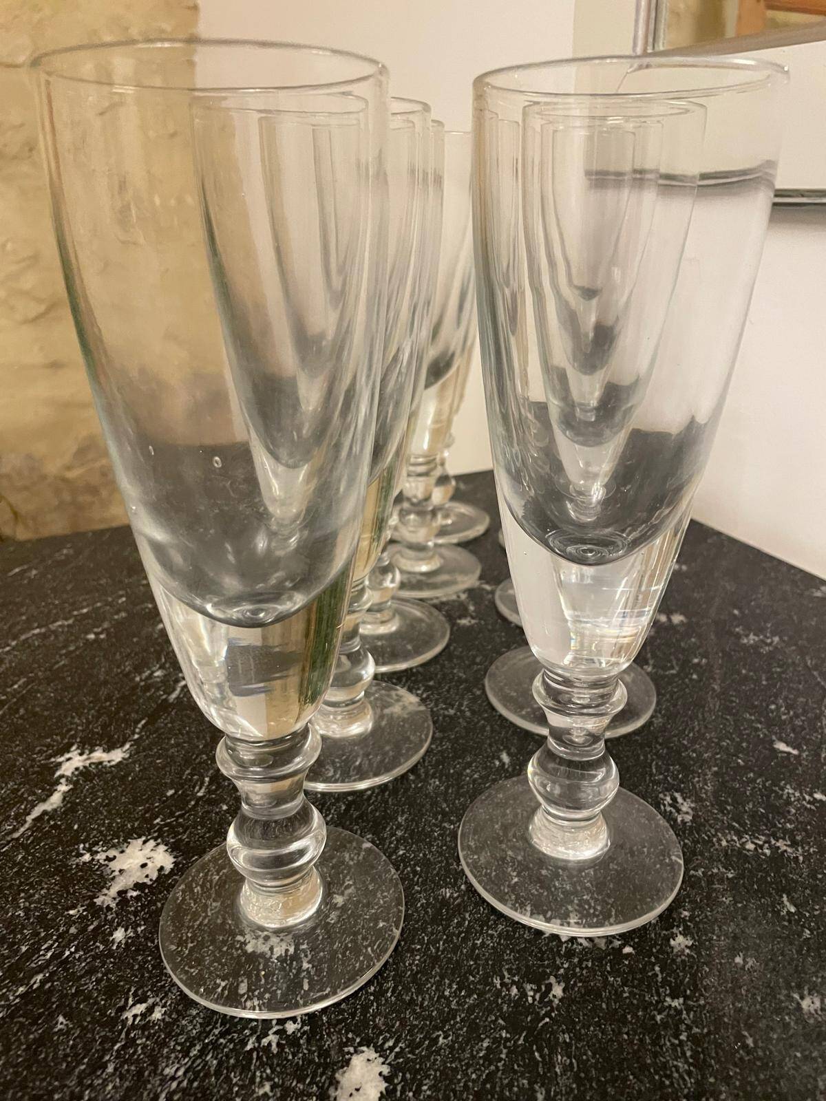 Large Antique Glasses, Set of 9