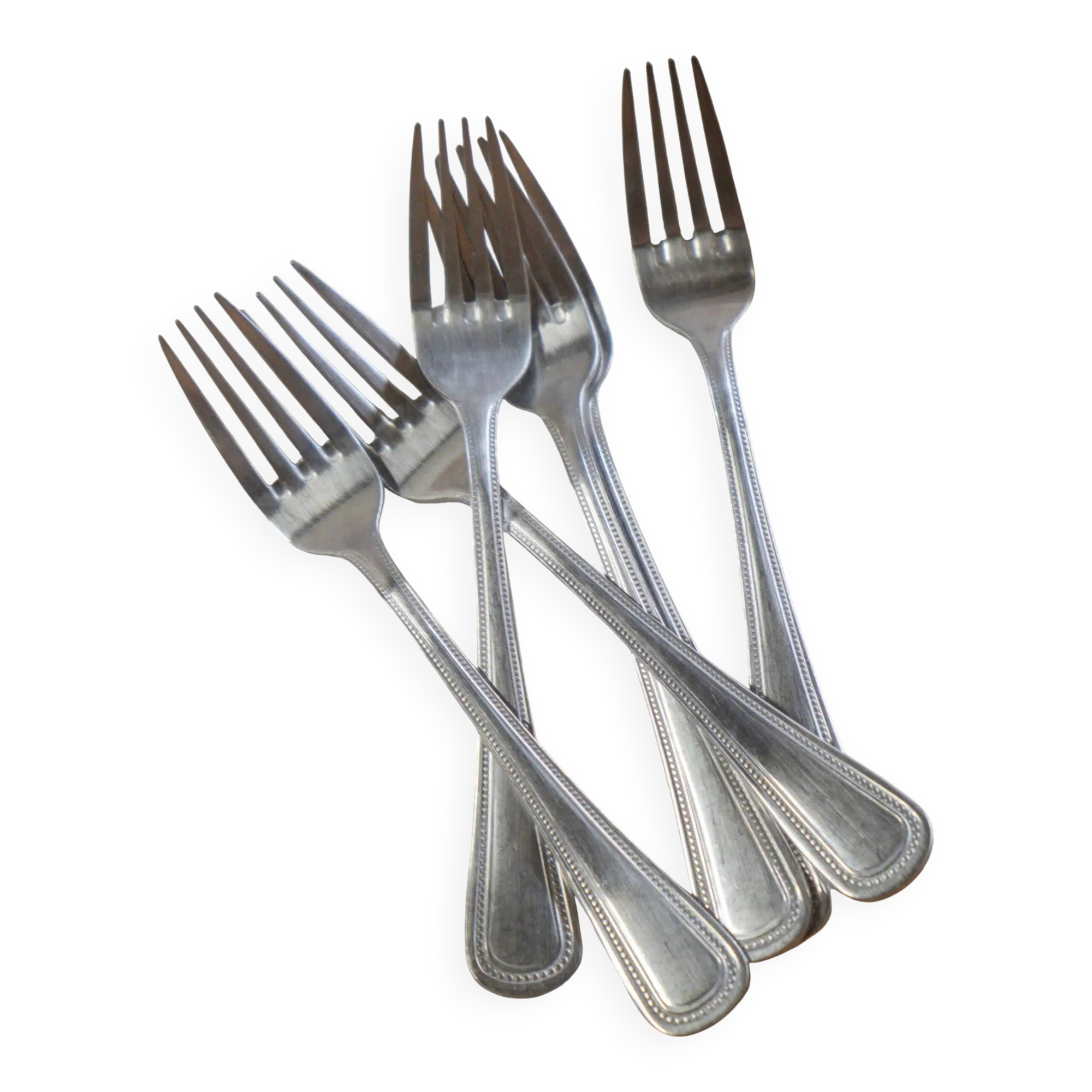 Set of 6 metal forks "Clothilde"